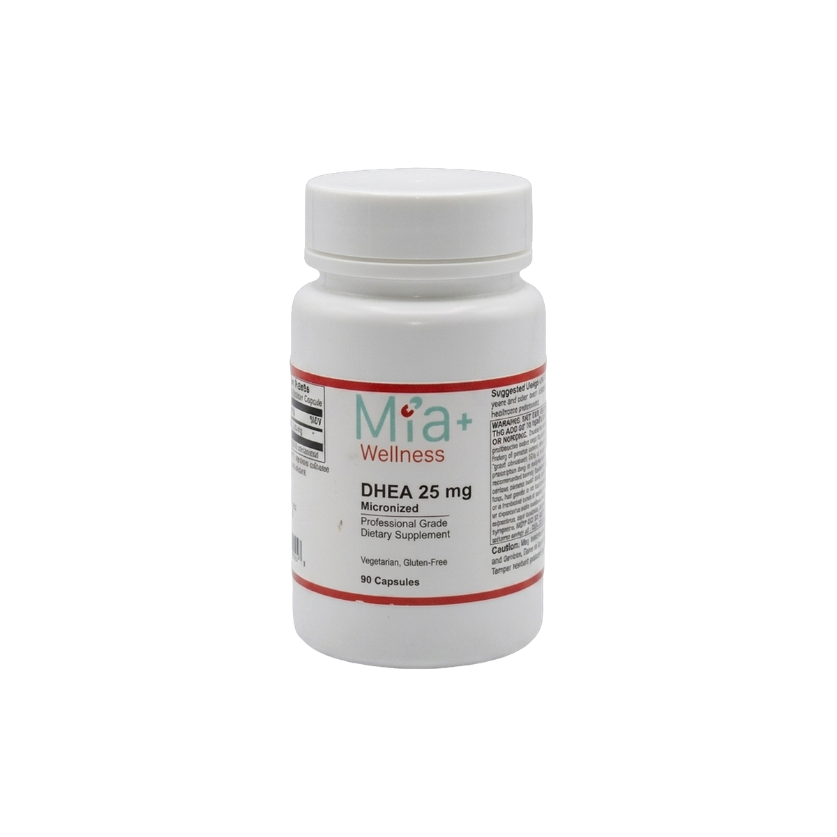 DHEA 25mg Mia+Wellness (90 Capsules)