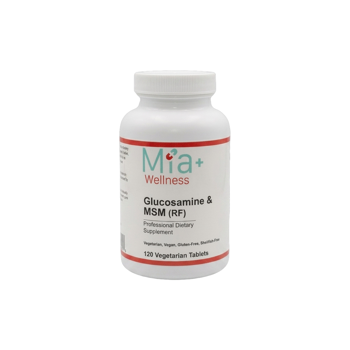 Glucosamine & MSM (RF) · Mia+Wellness (120 Vegetarian Tablets)