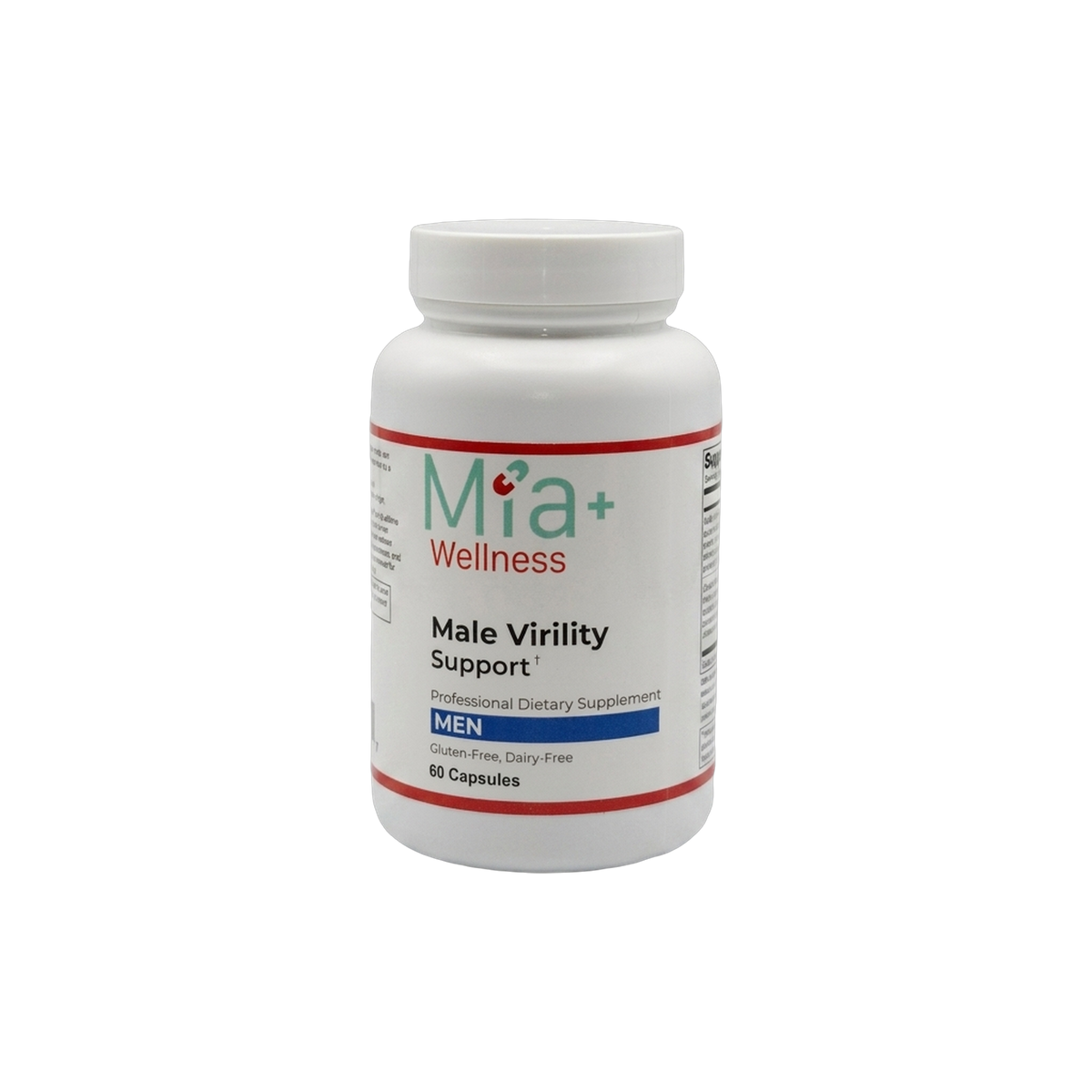 Male Virility Support · Mia+Wellness (60 Capsules)