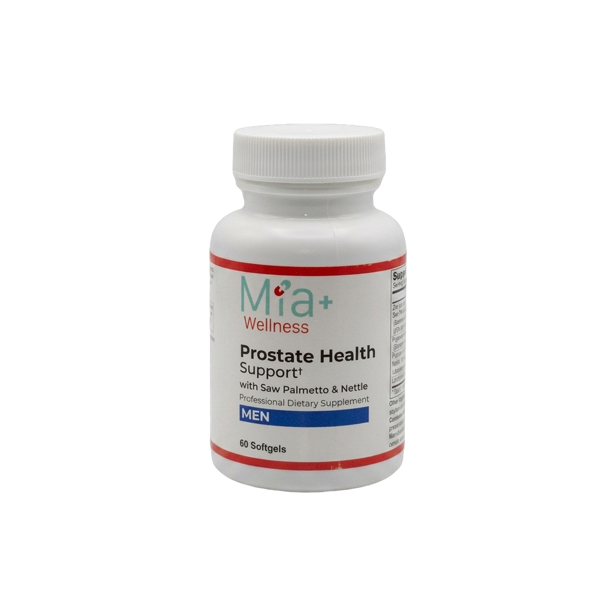 Prostate Health Support · Mia+Wellness (60 Softgels)
