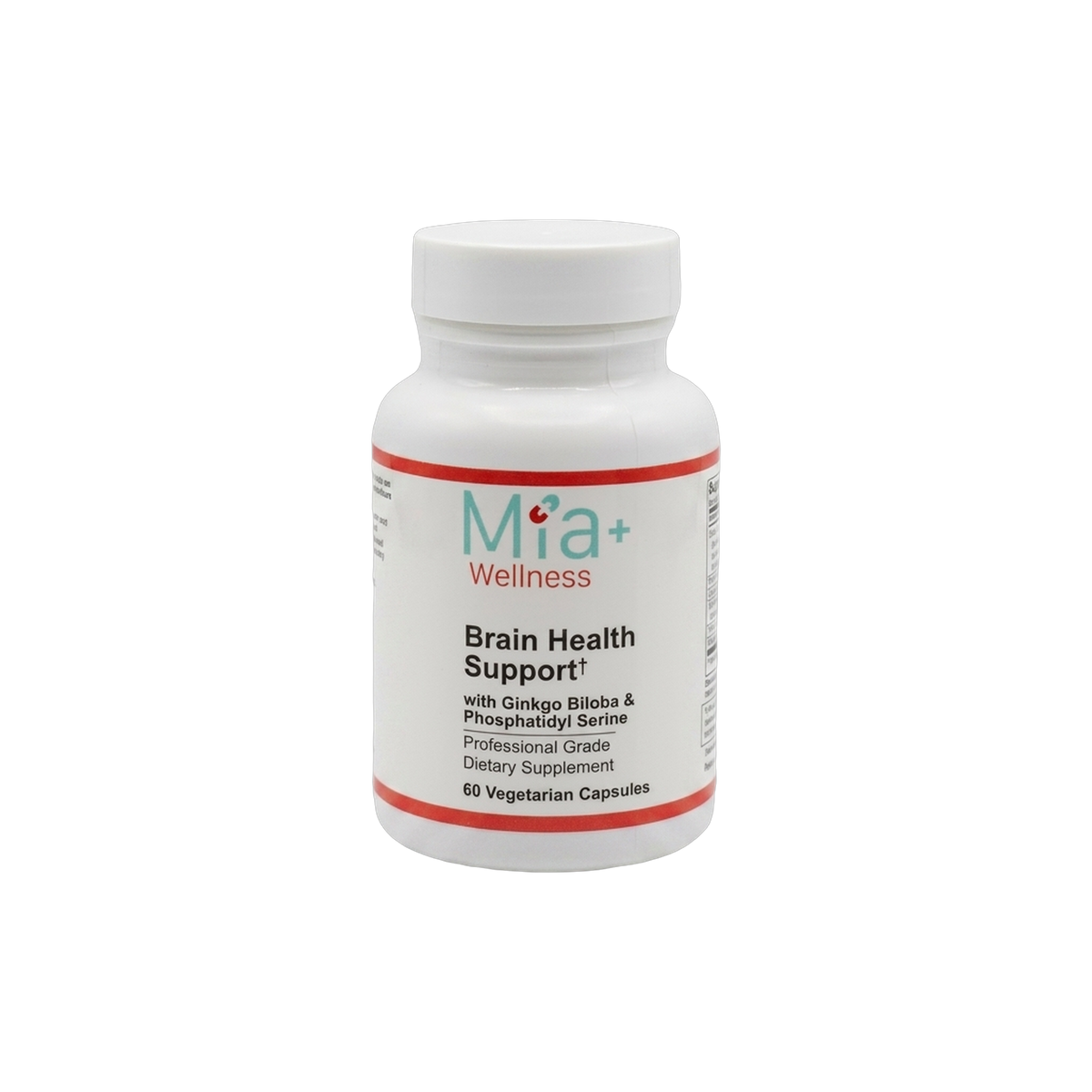 Brain Health Support · Mia+Wellness (60 Vegetarian Capsules)