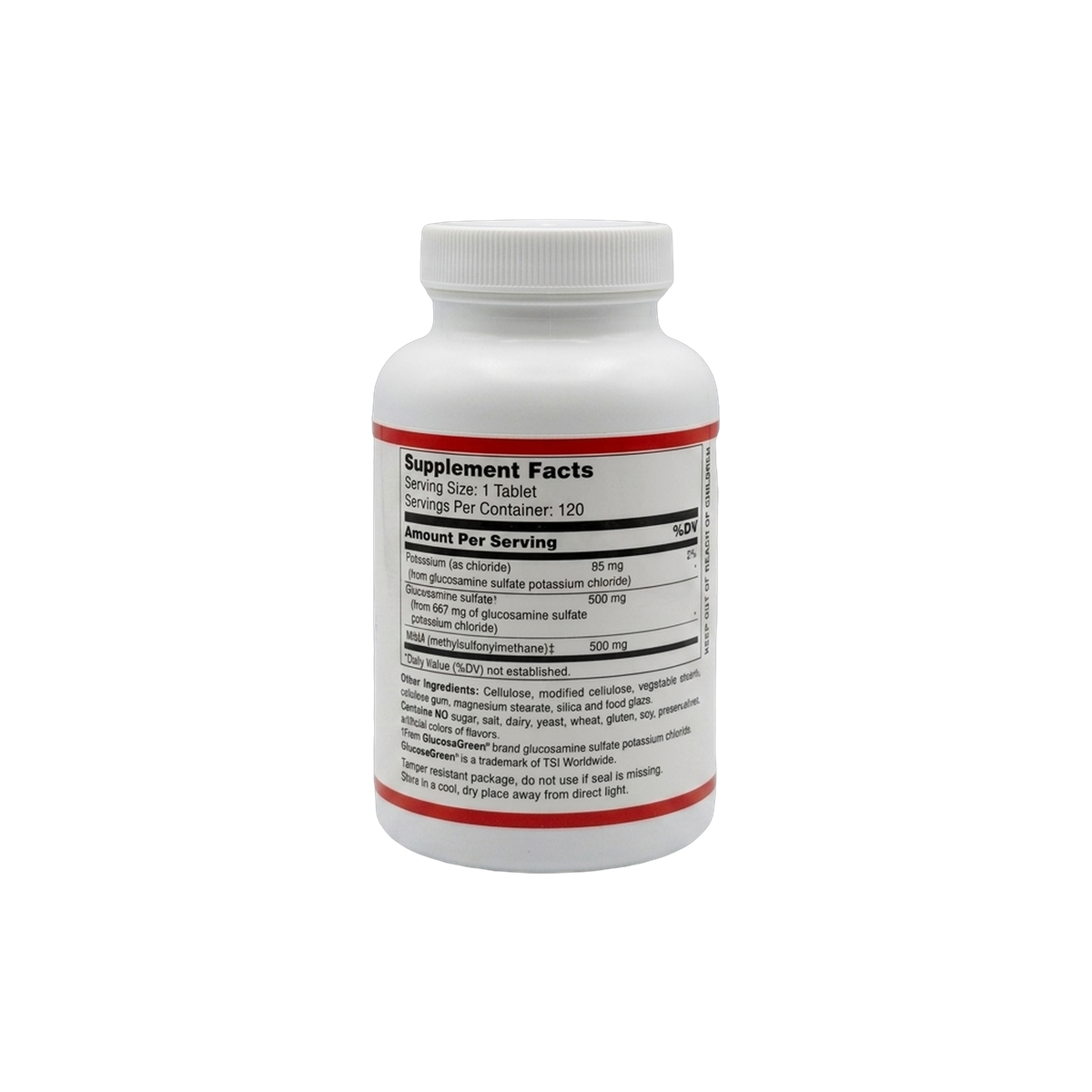 Glucosamine & MSM (RF) · Mia+Wellness (120 Vegetarian Tablets)