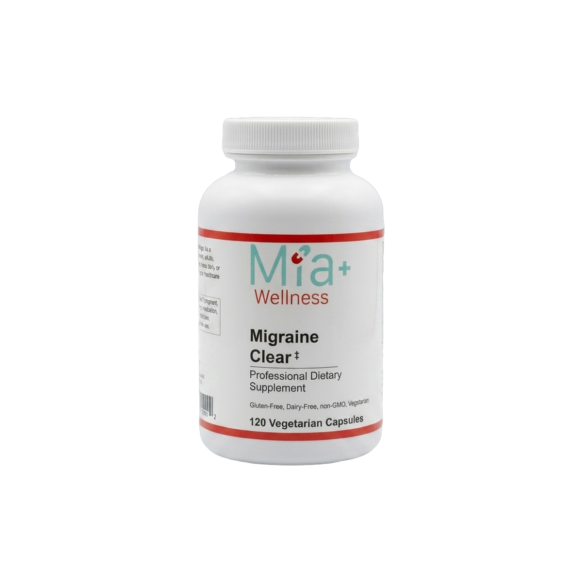Migraine Clear · Mia+Wellness (120 Vegetarian Capsules)