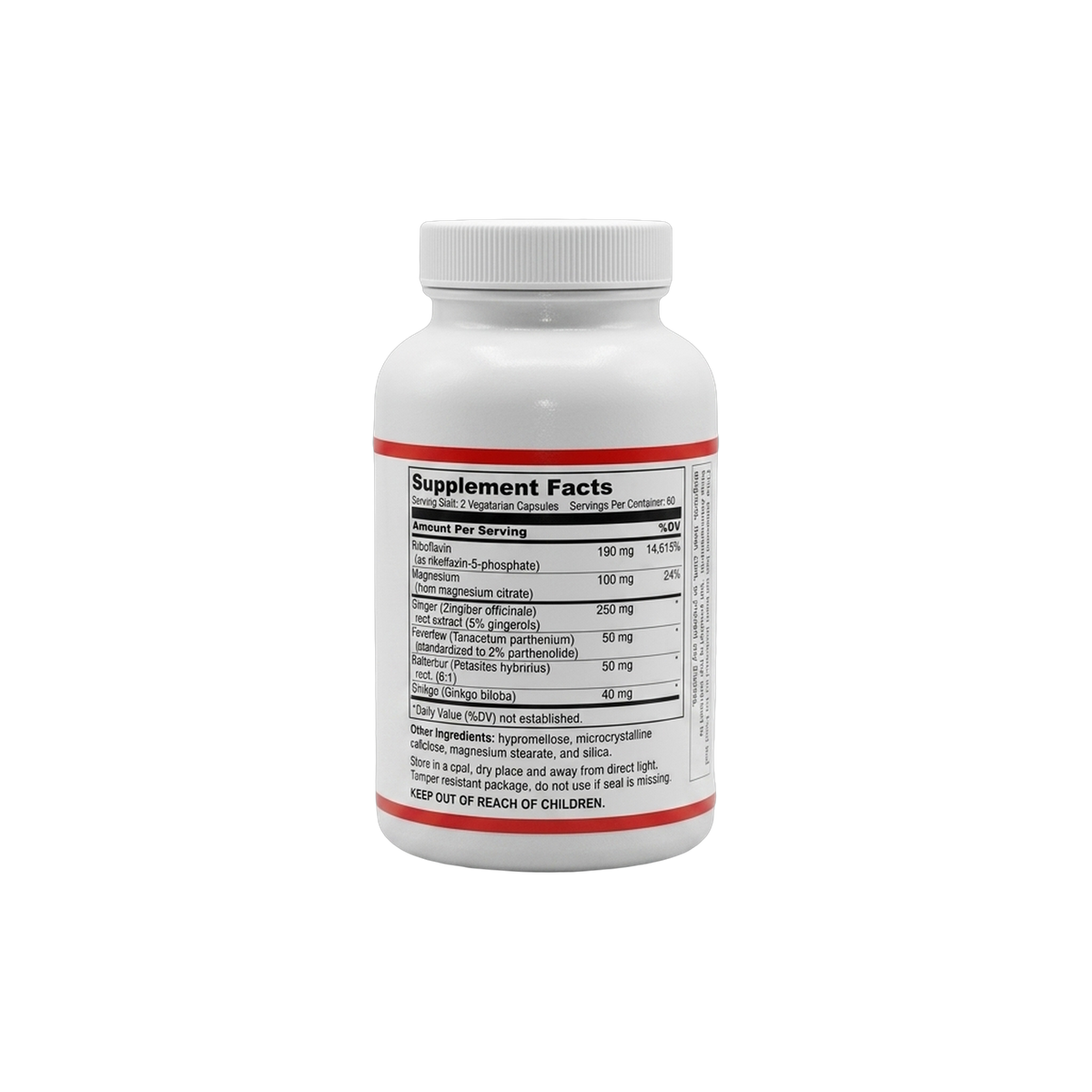 Migraine Clear · Mia+Wellness (120 Vegetarian Capsules)