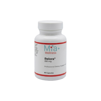 Relora 250mg · Mia+Wellness (60 Capsules)