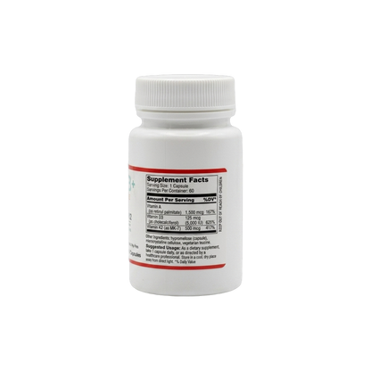 Vitamin A, D3 & K2 · Mia+Wellness (60 Vegetarian Capsules)